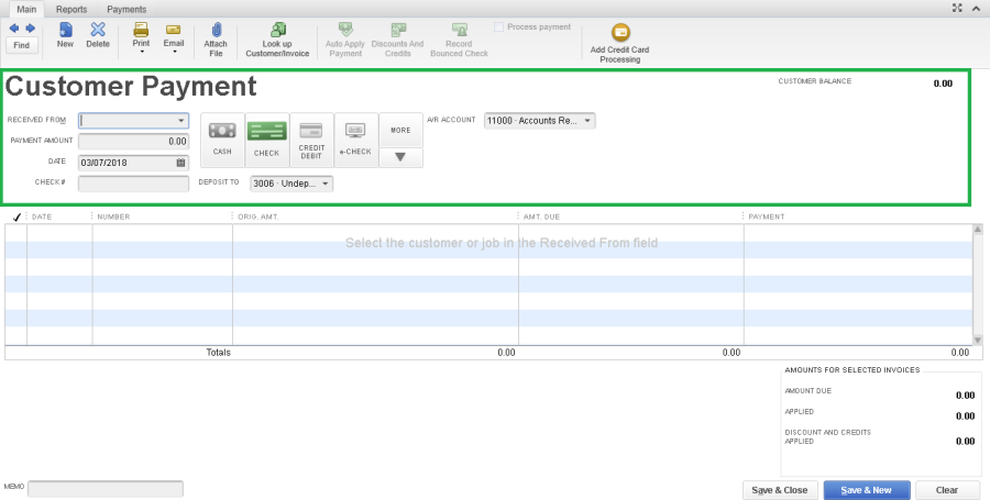 QuickBooks > 8. Receive payment from customer Management > worddavd8fc70c63e3bd843debb922d5c94e097.png