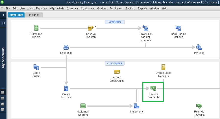 QuickBooks > 8. Receive payment from customer Management > worddavedaeb986c22701570244e9605719e949.png